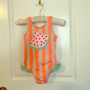 Cat and jacket watermelon swim suit